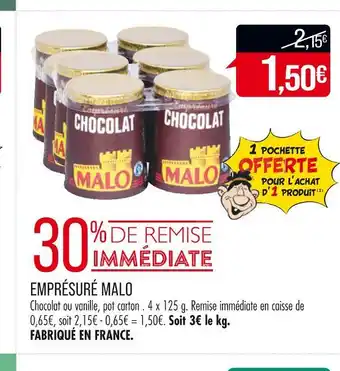 Match MALO EMPRÉSURÉ offre