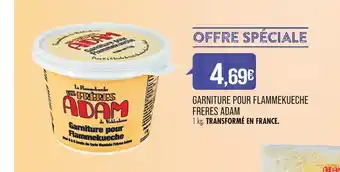 Match LES FRÈRES ADAM GARNITURE POUR FLAMMEKUECHE offre