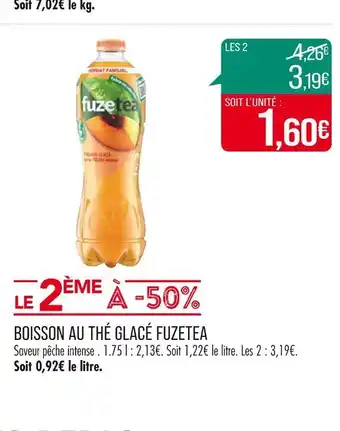 Match FUZETEA BOISSON AU THÉ GLACÉ offre