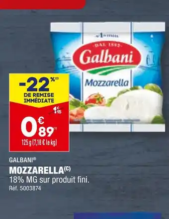 ALDI GALBANI MOZZARELLA offre