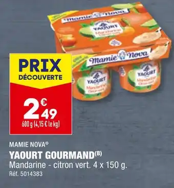 ALDI MAMIE NOVA YAOURT GOURMAND offre