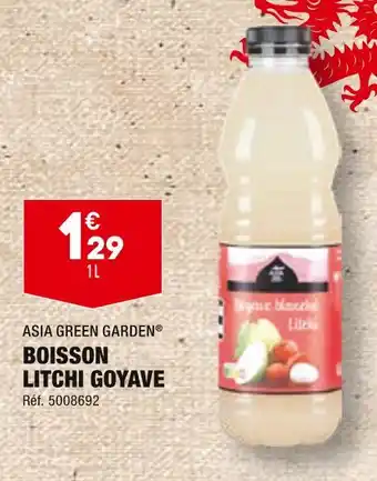 ALDI ASIA GREEN GARDEN BOISSON LITCHI GOYAVE offre