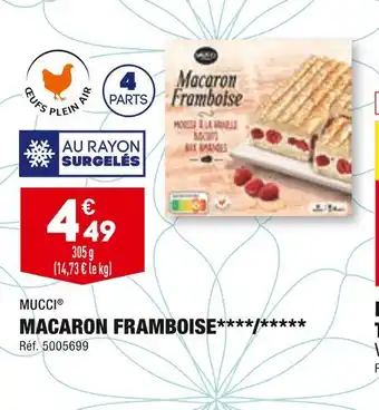 ALDI MUCCI MACARON FRAMBOISE offre
