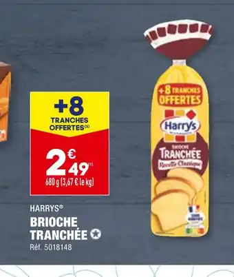 ALDI HARRYS BRIOCHE TRANCHÉE offre