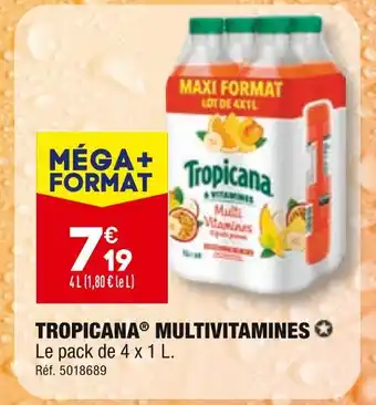 ALDI TROPICANA TROPICANA MULTIVITAMINES offre