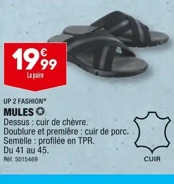 ALDI UP 2 FASHION MULES offre