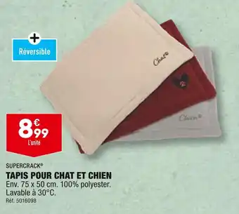 ALDI SUPERCRACK TAPIS POUR CHAT ET CHIEN offre