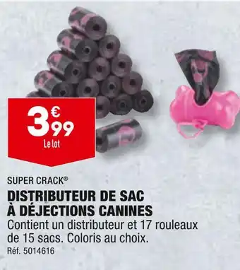 ALDI SUPER CRACK DISTRIBUTEUR DE SAC À DÉJECTIONS CANINES offre