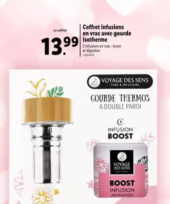 Lidl Coffret infusions en vrac avec gourde isotherme offre