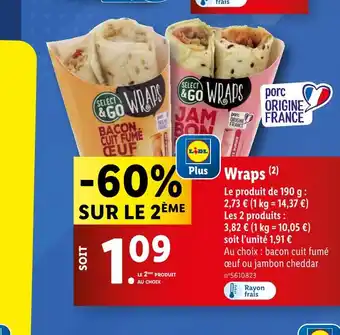 Lidl Wraps offre