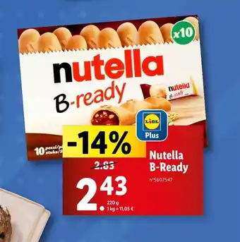 Lidl Nutella Nutella B-Ready offre