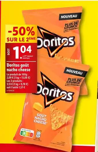 Lidl Doritos Doritos goût nacho cheese offre