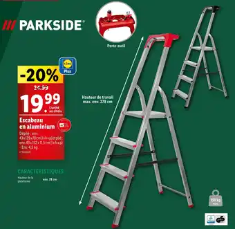 PARKSIDE Escabeau en aluminium