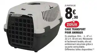 E.Leclerc CAGE TRANSPORT POUR ANIMAUX offre