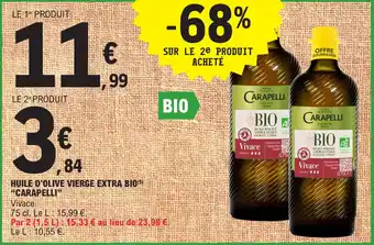 E.Leclerc HUILE D'OLIVE VIERGE EXTRA BIO(5) "CARAPELLI" offre