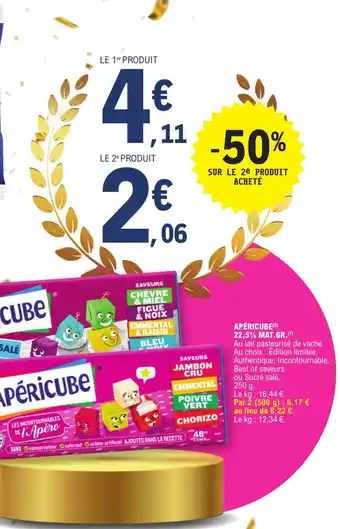 E.Leclerc APÉRICUBE (5) 22,5% MAT.GR.(7) offre