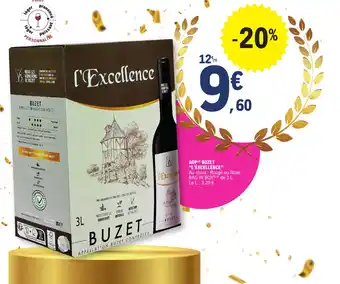 E.Leclerc AOP(2) BUZET "L'EXCELLENCE" offre