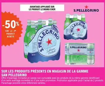 E.Leclerc SUR LES PRODUITS PRÉSENTS EN MAGASIN DE LA GAMME SAN PELLEGRINO offre