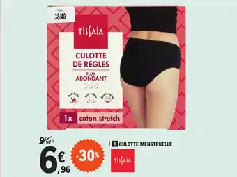 E.Leclerc CULOTTE MENSTRUELLE offre