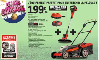 E.Leclerc PACK DUAL POWER TONDEUSE 40V offre