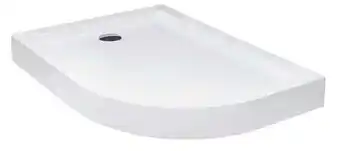 Bricorama Receveur de douche SATURN asymétrique côté gauche 100x80 cm et 120x90 cm blanc - Dimensions: 120 x 90 cm offre