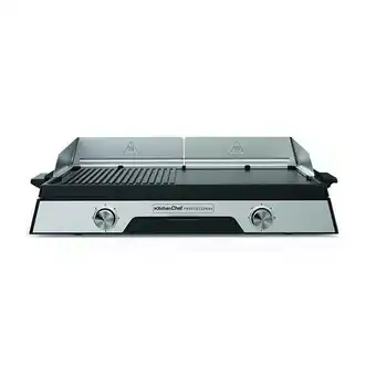 Bricomarché plancha électrique 2200w plaque inox 52 x 31.5cm - PLANCHADUO2200 offre