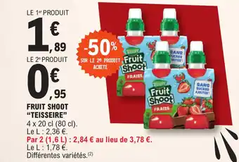 E.Leclerc FRUIT SHOOT "TEISSEIRE” offre