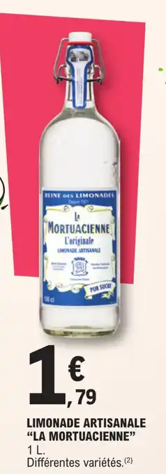 E.Leclerc LIMONADE ARTISANALE "LA MORTUACIENNE" 1 L. offre