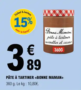 PÂTE À TARTINER <BONNE MAMAN»>