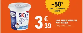 E.Leclerc SKYR BREBIS NATURE LE PETIT BASQUE offre