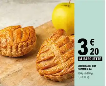 E.Leclerc CHAUSSONS AUX POMMES X4 offre