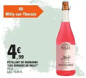 E.Leclerc PÉTILLANT DE RHUBARBE "LES VERGERS DE MILLY" offre