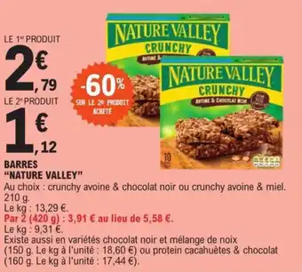 BARRES "NATURE VALLEY"