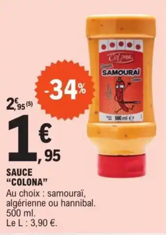 E.Leclerc SAUCE "COLONA" offre