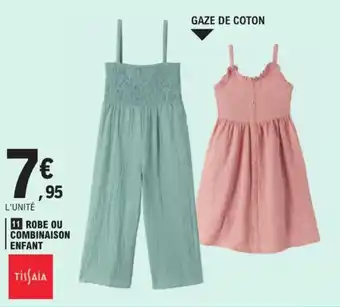 E.Leclerc ROBE OU COMBINAISON ENFANT offre