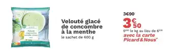 Picard Velouté glacé de concombre à la menthe offre