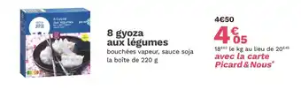 Picard 8 Gyoza aux légumes offre