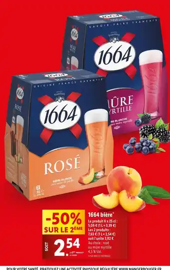 Lidl 1664 - bière offre