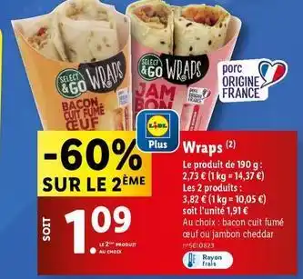 Lidl Wraps offre
