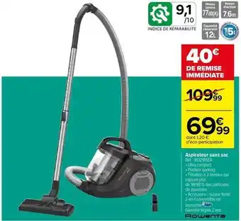 Carrefour Drive Rowenta - aspirateur sans sac offre