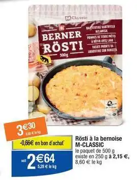 Migros M-classic - rösti à la bernoise offre