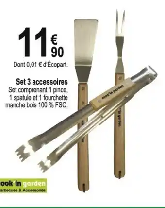 Tridôme Set 3 accessoires offre