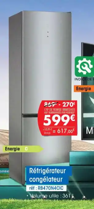 Pro&Cie Réfrigérateur congélateur offre