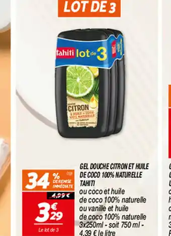 Netto GEL DOUCHE HYDRATANT GRENADE DES AÇORES USHUAIA offre