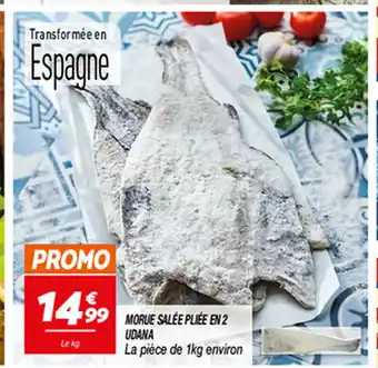 Netto MORUE SALÉE PLIÉE EN 2 offre