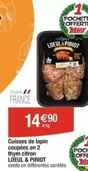 Cora x Carrefour Lapin offre