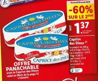 Lidl Caprice des dieux - le produit de 300 g offre