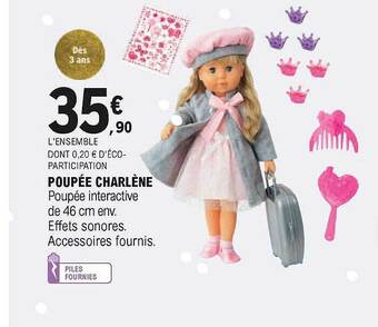 E.Leclerc Poupée Charlène offre