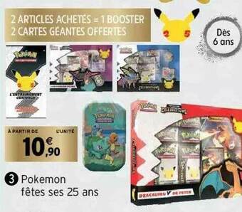 Intermarché Pokémon Fêtes Ses 25 Ans offre