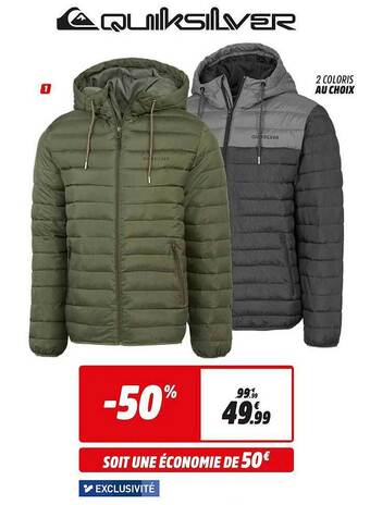 Intersport Quiksilver offre